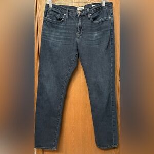 Frame L'Homme Slim Men’s Jeans Blue Dark Wash Mid Rise Straight Leg Size 34x32